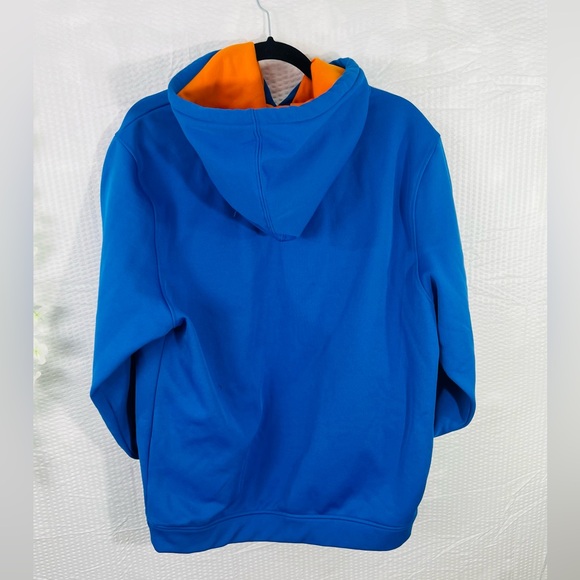 Flow Society Hoodie Authentic Lacrosse Gear Sweatshirt-medium blue and orange - Picture 3 of 12